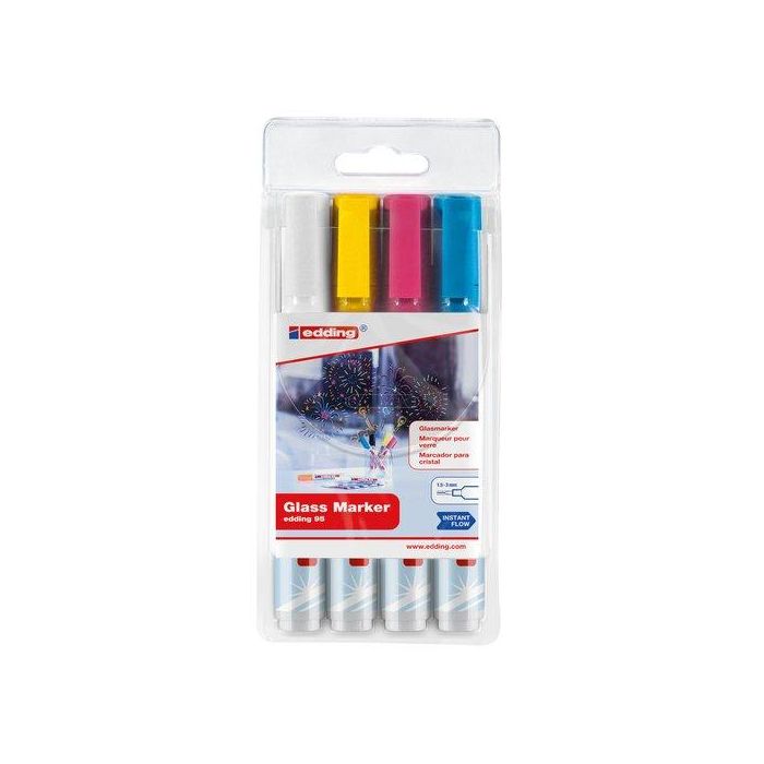 Rotul.Edding 95 Para Cristal B/4