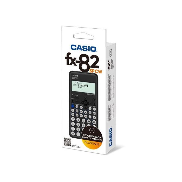 Casio Calculadora Cientifica Negra 15 Y 10+2 Dígitos 293 Funciones Y 9 Memorias Fx-82Spcw Casio Calculadora Cientifica Negra 15 Y 10+2 Dígitos 293 Funciones Y 9 Memorias Fx-82Spcw