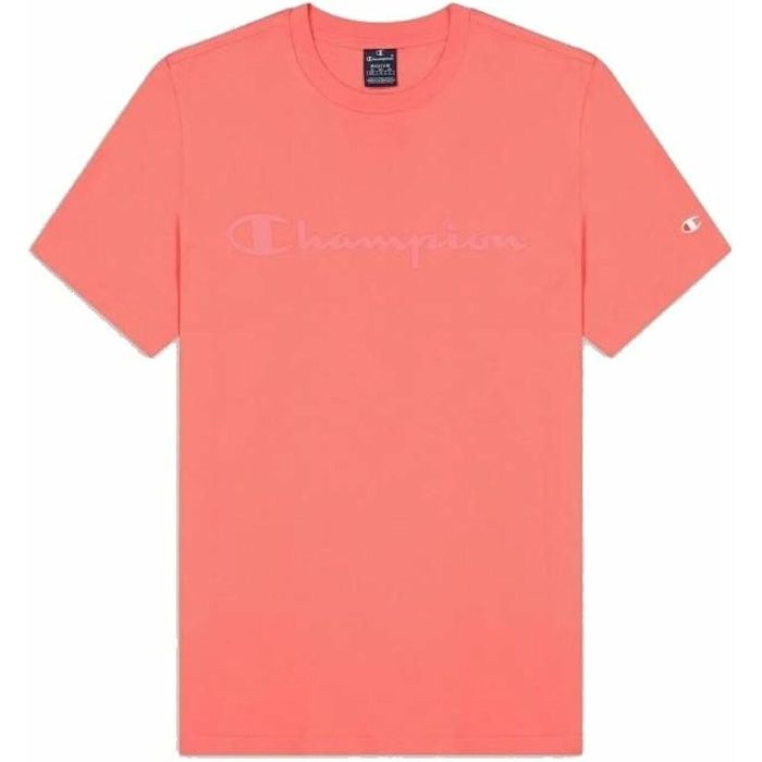 Camiseta de Manga Corta Hombre Champion Crewneck Rosa M 1 Camiseta de Manga Corta Hombre Champion Crewneck Rosa M 1
