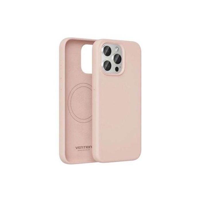 Funda Silicona con Magsafe Vention KUEP0-10/ Compatible con iPhone 14/ Rosa