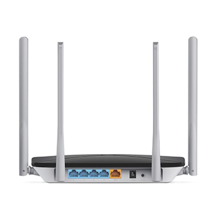Mercusys AC12 Router WiFi AC1200 Dual Band 4 Antenas 802.11ac 867 Mbps 4 Puertos LAN Gigabit, Color Negro