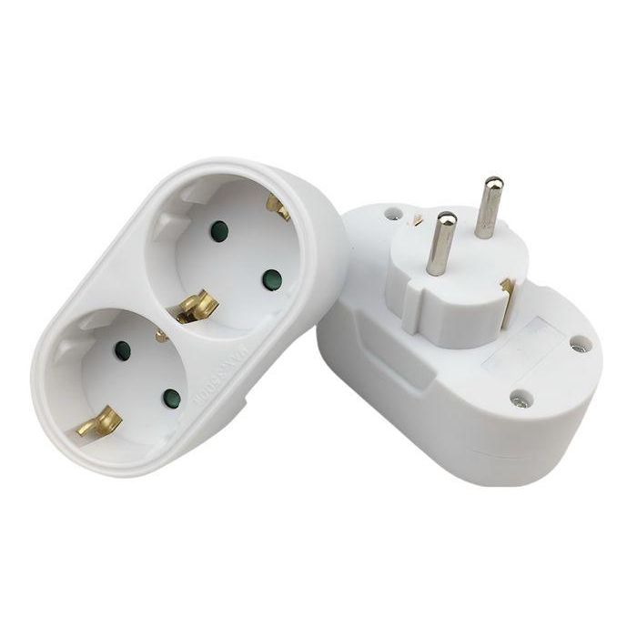 MicroConnect PESCHPLUG2 Divisor de Corriente Schuko de 2 Vías Blanco para Enchufes Europeos, Solución Conveniente y Duradera MicroConnect PESCHPLUG2 Divisor de Corriente Schuko de 2 Vías Blanco para Enchufes Europeos, Solución Conveniente y Duradera