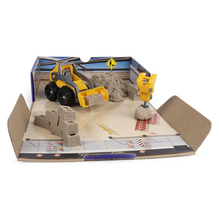 Kinetic Sand KIN0778988543641 Set de Construcción de Arena Cinética – Excava y Demuele con 454g de Arena Natural 17