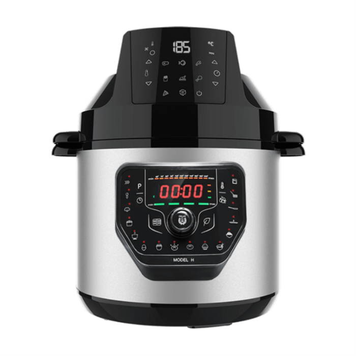 Cecotec 02035 Olla Multi-Cocción 6 L Negra con Air Fryer, 27 Programas, Tapa Abatible, Antiadherente y Programable Cecotec 02035 Olla Multi-Cocción 6 L Negra con Air Fryer, 27 Programas, Tapa Abatible, Antiadherente y Programable