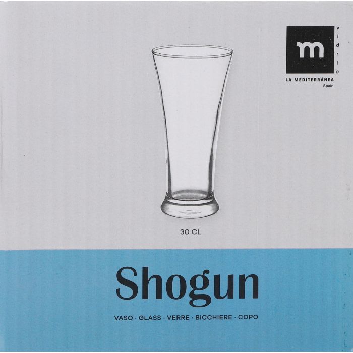 La Mediterranea Set 6 Vasos Shogun 300 cc (8 Cajas)
