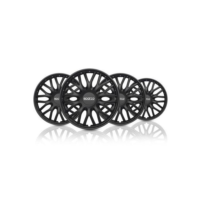 SPC SPC1696BK Tapacubos Roma Negro 16 pulgadas | Juego de 4 Unidades para Coche | Diseño Deportivo | ABS Resistente a Óxido y Corrosión | Universales 5 SPC SPC1696BK Tapacubos Roma Negro 16 pulgadas | Juego de 4 Unidades para Coche | Diseño Deportivo | ABS Resistente a Óxido y Corrosión | Universales 5