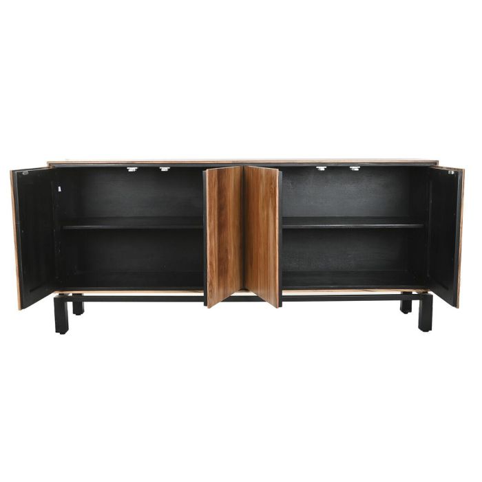 DKD Home Decor Buffet Alpino Teca Santkalp Madera de Teca y Acacia Marrón con 4 Puertas y 2 Estanterías 175x40x80 cm 7 DKD Home Decor Buffet Alpino Teca Santkalp Madera de Teca y Acacia Marrón con 4 Puertas y 2 Estanterías 175x40x80 cm 7