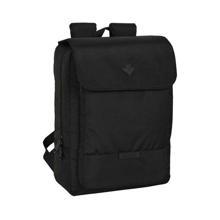 Safta Mochila con solapa portátil 13,3'' + USB Real Betis Balompié Premium Negra 29x39x12cm 0 Safta Mochila con solapa portátil 13,3'' + USB Real Betis Balompié Premium Negra 29x39x12cm 0