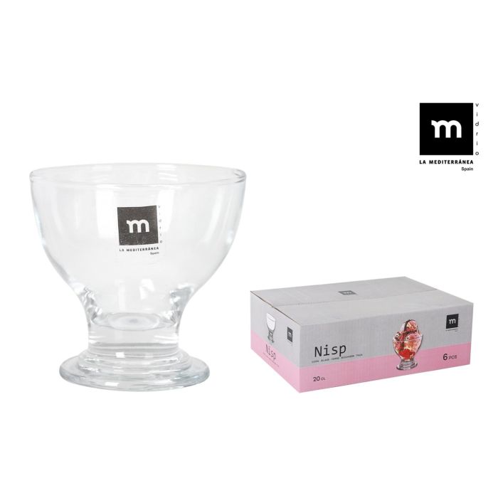 Set de 6 copas para helado 200 cc Nisp - La Mediterranea (6 Cajas) Set de 6 copas para helado 200 cc Nisp - La Mediterranea (6 Cajas)