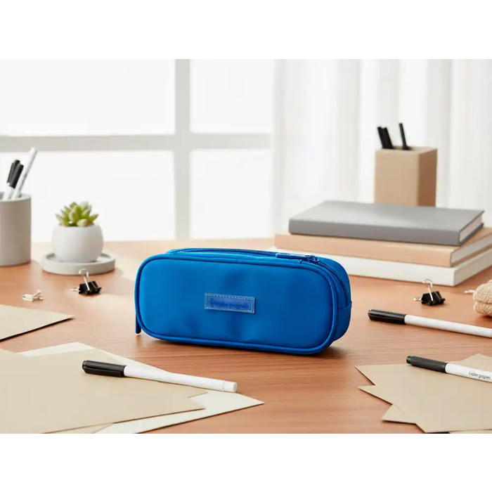 Liderpapel Estuche Portatodo Color Pop con Compartimento Extensible, 2 Cremalleras, Azul, 230x60 mm 7