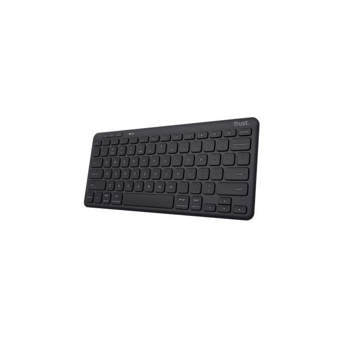 Trust Teclado Inalambrico Lyra Recargable Silencioso Compatible Windows Mac Android iOS 25059