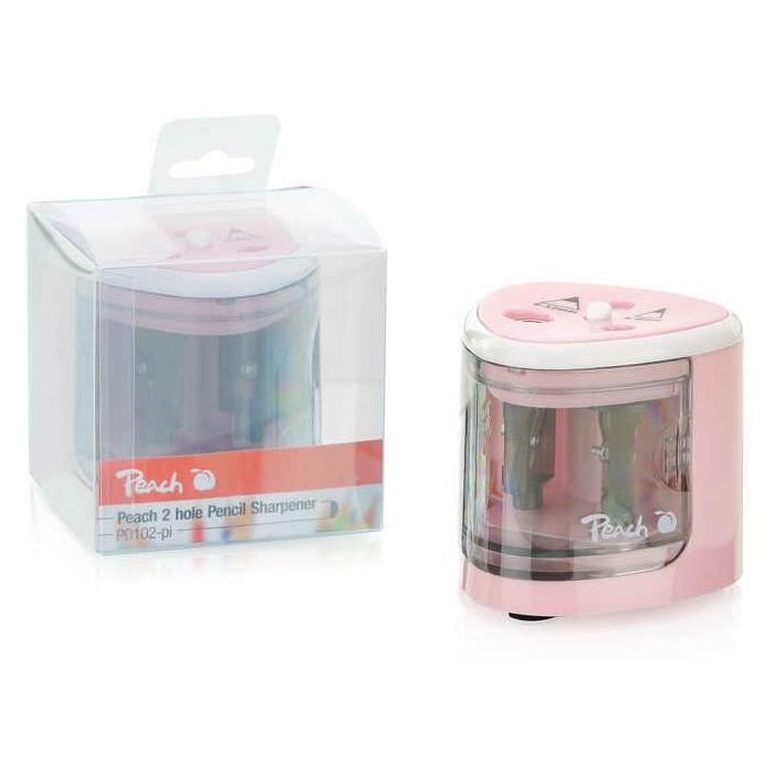 Peach Elektrischer Stiftspitzer PO102 universal pink 1 Peach Elektrischer Stiftspitzer PO102 universal pink 1