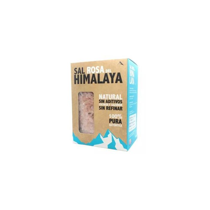 DREAM FOODS Sal Rosa del Himalaya Gruesa Bio 1Kg. Pura sin Refinar