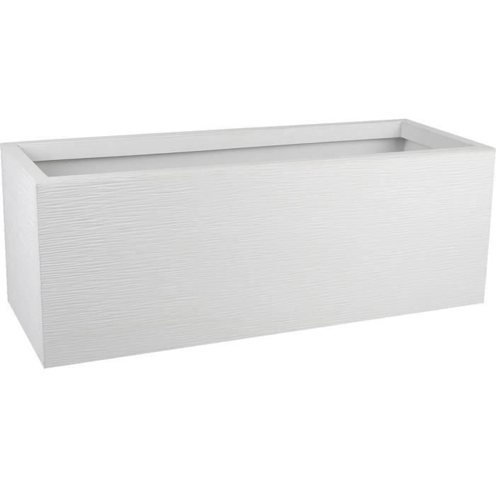 PLASTIC EDA Planter Graphit Up - 57 L - Dimensiones 79.5 x 29.5 x 29.5 cm - Ceruse blanco PLASTIC EDA Planter Graphit Up - 57 L - Dimensiones 79.5 x 29.5 x 29.5 cm - Ceruse blanco