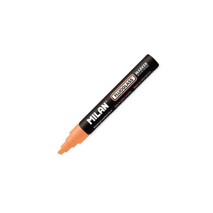 Milan Fluoglass Rotulador Borrable Naranja Milan Fluoglass Rotulador Borrable Naranja