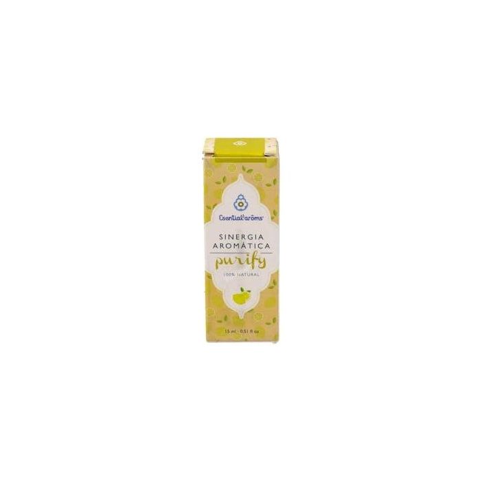 ESENTIAL AROMS Purify Sinergia Aromática 15ml - Con Geranio, Limón y Palma-Rosa para Purificar el Ambiente