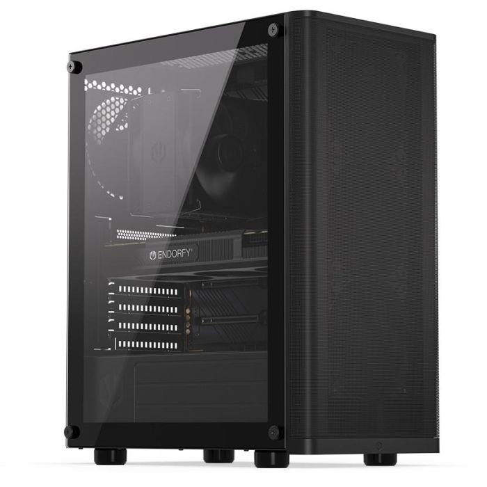 ENDORFY Ventum 200 Air TG Black - Torre PC ATX/micro ATX/Mini-ITX con ventana lateral y filtros antipolvo 1 ENDORFY Ventum 200 Air TG Black - Torre PC ATX/micro ATX/Mini-ITX con ventana lateral y filtros antipolvo 1