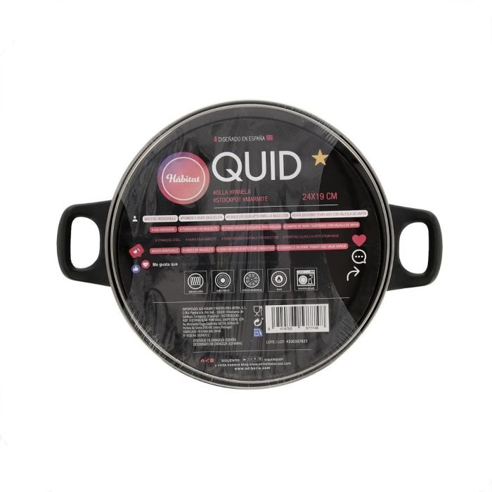 Quid Olla Acero Inoxidable Modelo Habitat 24x19 cm Apta Inducción 3
