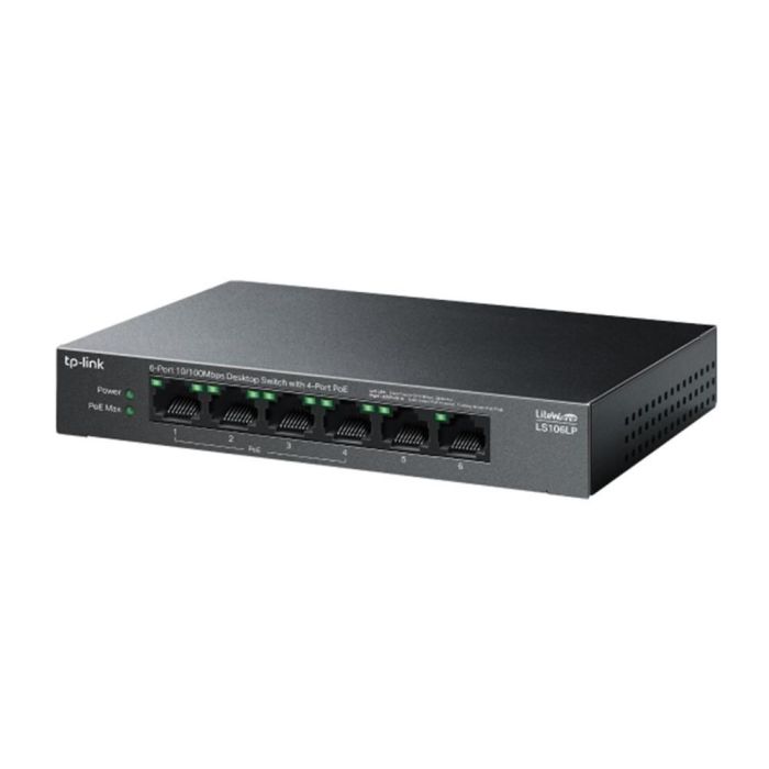TP-Link LiteWave LS106LP switch No administrado Fast Ethernet (10/100) Energía sobre Ethernet (PoE) Negro 2 TP-Link LiteWave LS106LP switch No administrado Fast Ethernet (10/100) Energía sobre Ethernet (PoE) Negro 2