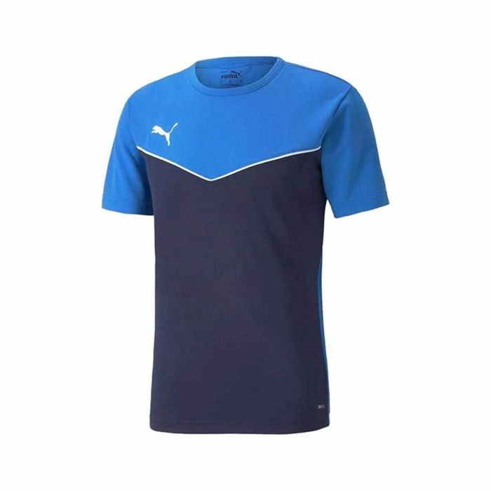 Camiseta de Manga Corta Infantil Puma Individual Rise Blue Azul