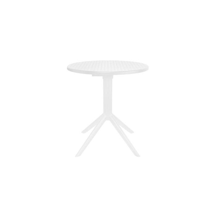Mesa Terraza Y Jardin DKD Home Decor Blanco 80 x 75 x 80 cm