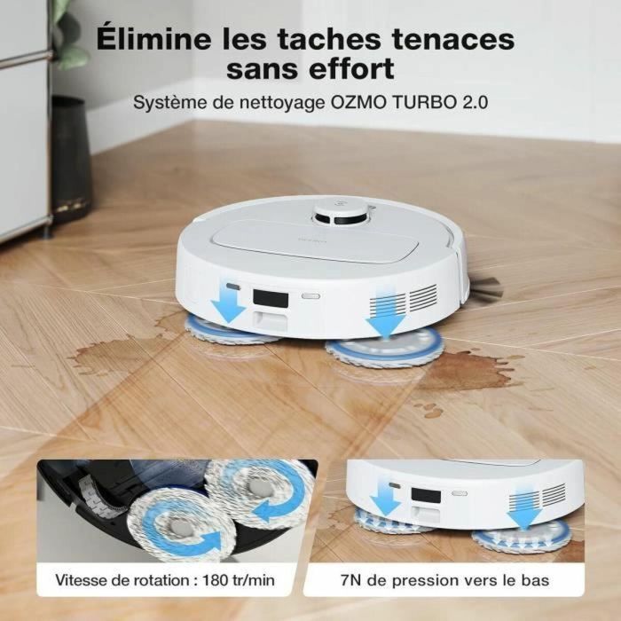 Ecovacs N30 Pro OMNI Aspiradora Robot con Vaciado Automático, Potencia 10000Pa, Limpieza con Agua Caliente 5 Ecovacs N30 Pro OMNI Aspiradora Robot con Vaciado Automático, Potencia 10000Pa, Limpieza con Agua Caliente 5