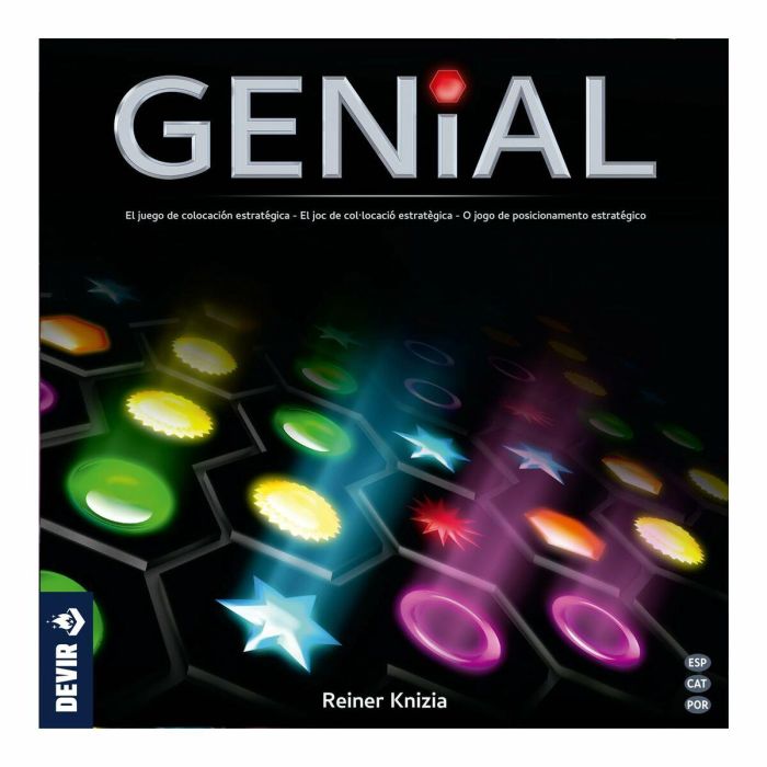 Devir Juego Mesa Genial 2024 - Diseñado por Reiner Knizia, Nominado al Juego del Año 2004, para 2-4 Jugadores, 45 Minutos, Edad 8+ 1 Devir Juego Mesa Genial 2024 - Diseñado por Reiner Knizia, Nominado al Juego del Año 2004, para 2-4 Jugadores, 45 Minutos, Edad 8+ 1