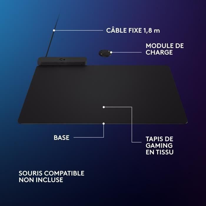 Logitech Alfombrilla de Carga Inalámbrica Powerplay 2 Gaming para Ratón 5 Logitech Alfombrilla de Carga Inalámbrica Powerplay 2 Gaming para Ratón 5