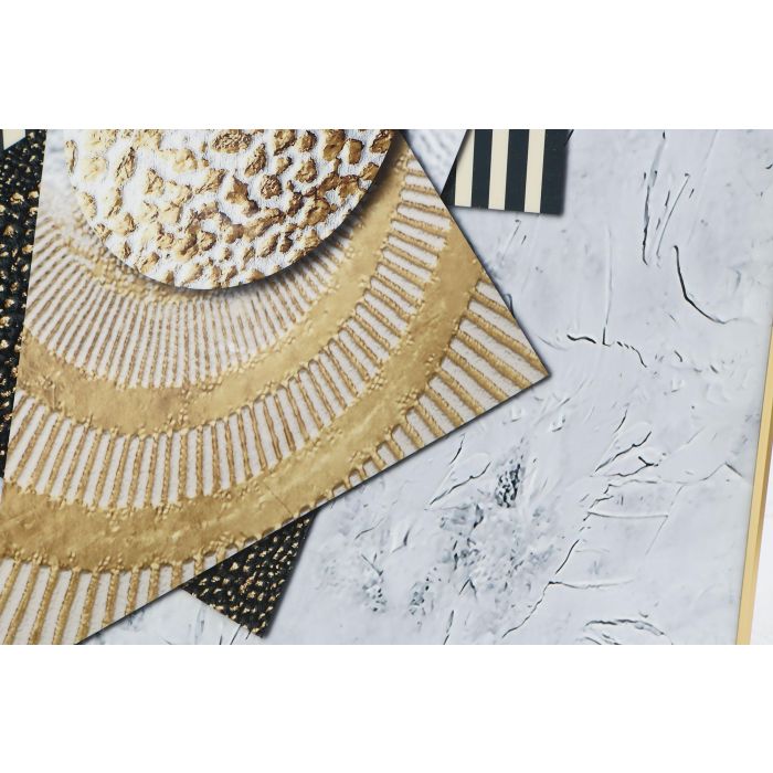 DKD Home Decor Cuadro Moderno Naranja Dorado Abstracto 3 x 120 x 80 cm 2