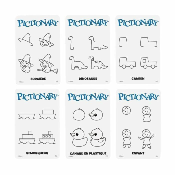Mattel Games MATJDX98 Pictionary Núcleo Francia - Juego de Mesa Clásico de Dibujar y Adivinar Palabras para Familia y Amigos 1 Mattel Games MATJDX98 Pictionary Núcleo Francia - Juego de Mesa Clásico de Dibujar y Adivinar Palabras para Familia y Amigos 1