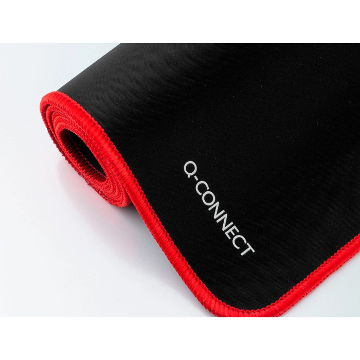 Q-connect Alfombrilla XXL Negra con Borde Rojo para Ratón 900x400 mm 2