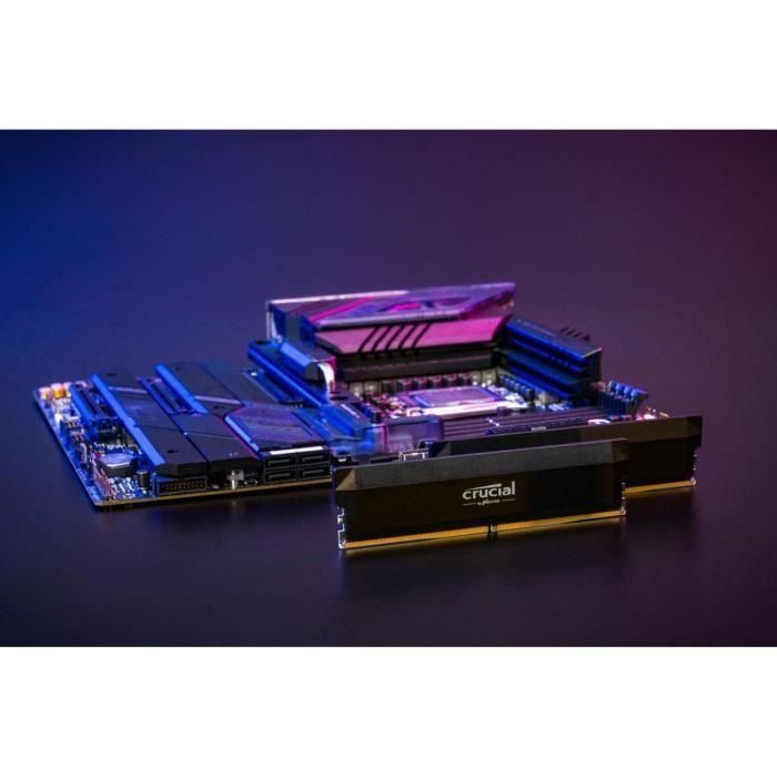 Memoria RAM CRUCIAL DDR5 PRO - Edición Overclocking - Kit 64 GB (2 x 32 GB) - 6400 MT/s - CL40 - UDIMM 2 Memoria RAM CRUCIAL DDR5 PRO - Edición Overclocking - Kit 64 GB (2 x 32 GB) - 6400 MT/s - CL40 - UDIMM 2