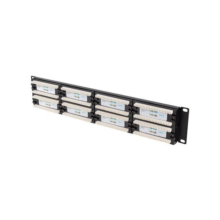Lanberg Patch Panel 48 Puertos 2U Categoría 6 No Apantallado para Rack de 19" RJ-45 5