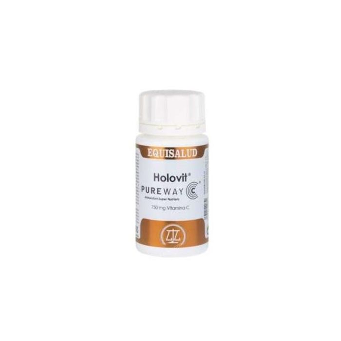 Holovit PureWay-C Vitamina C 750mg con Bioflavonoides 50 Cápsulas para Sistema Inmunitario, Apto Veganos