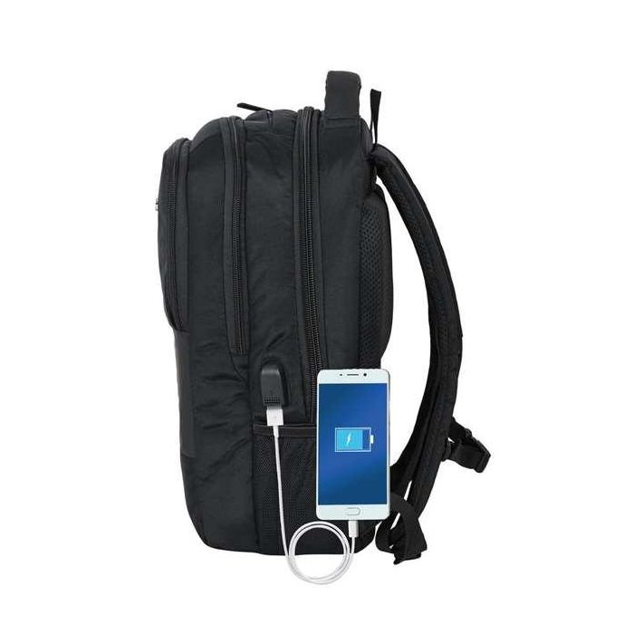 Mochila para Portátil y Tablet con Salida USB Safta 15,6'' Negro 30 x 43 x 16 cm 32 Mochila para Portátil y Tablet con Salida USB Safta 15,6'' Negro 30 x 43 x 16 cm 32