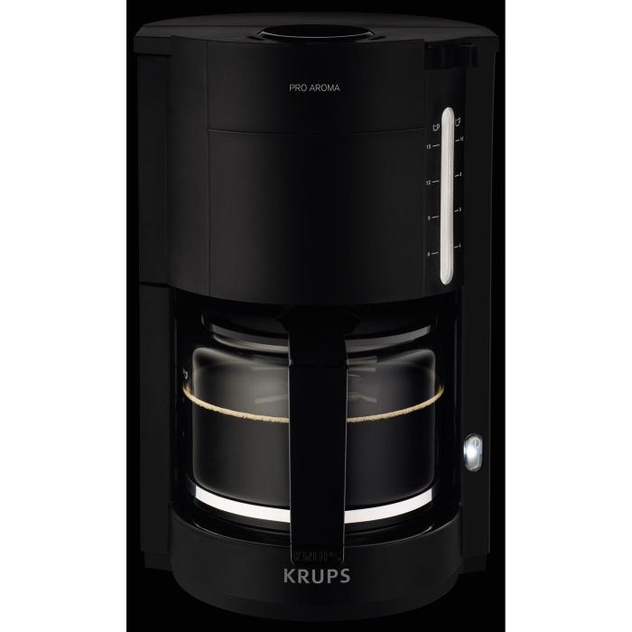 Krups F 309 08 ProAroma Cafetera de filtro 1.25L 15 tazas 1150W Negra con jarra de vidrio y sistema antigoteo 3 Krups F 309 08 ProAroma Cafetera de filtro 1.25L 15 tazas 1150W Negra con jarra de vidrio y sistema antigoteo 3