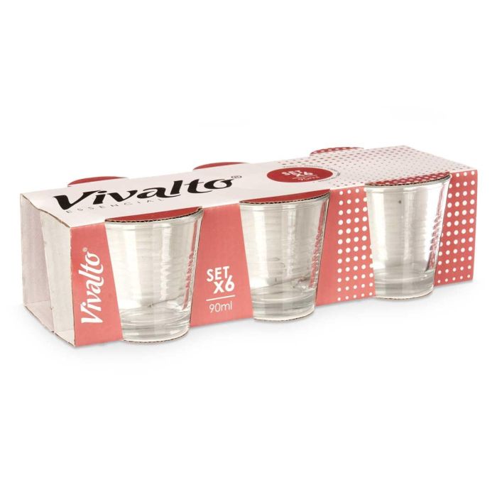 Set 6 Vasos Cafe 90Ml Vivalto 24X7CM (24 Unidades) 2 Set 6 Vasos Cafe 90Ml Vivalto 24X7CM (24 Unidades) 2
