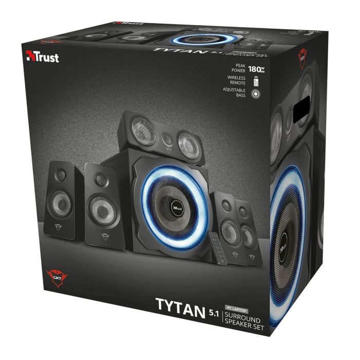 Altavoces PC Trust GXT 658 Tytan 5.1 Negro 1