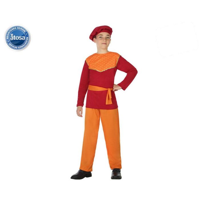 Disfraz de Paje Rojo para Niño 3-4 Años - Navidad Disfraz de Paje Rojo para Niño 3-4 Años - Navidad