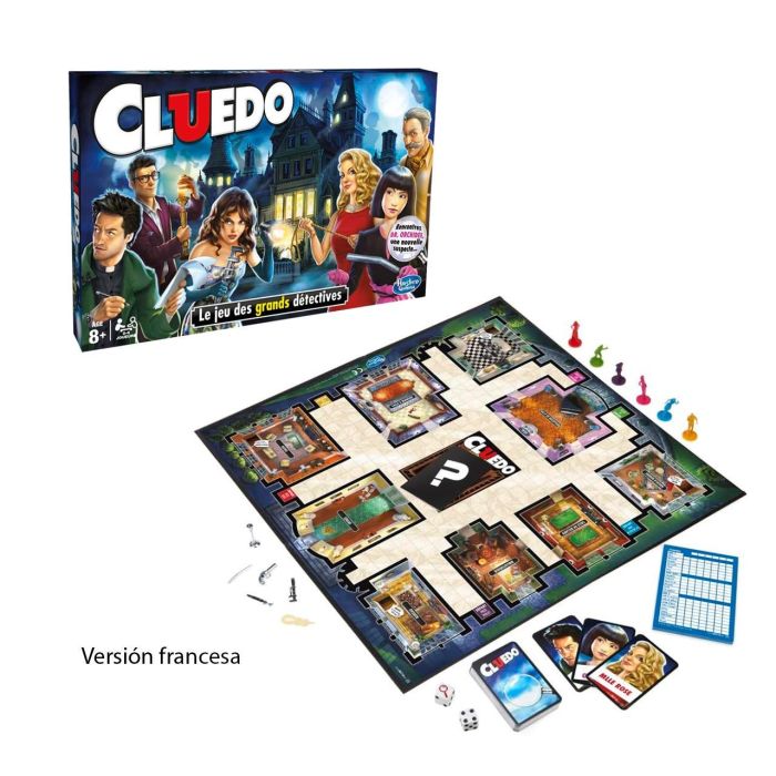 Cluedo 38712 Juego de Mesa Misterio Clásico Edición Francés Hasbro Gaming para 2 Jugadores
