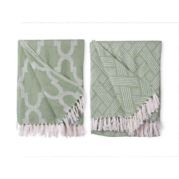 Multiuso Jacquard Verde 180 X 220 Cm Surtidos Giftdecor (8 Unidades) 1 Multiuso Jacquard Verde 180 X 220 Cm Surtidos Giftdecor (8 Unidades) 1
