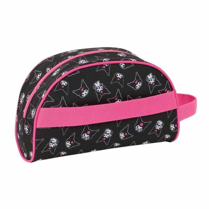 Neceser Escolar Kuromi Negro Fucsia 26 x 16 x 9 cm 3 Neceser Escolar Kuromi Negro Fucsia 26 x 16 x 9 cm 3