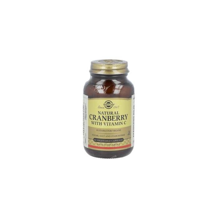 Solgar Arándano Rojo Vaccinium Macrocarpon con Vitamina C para Infecciones Urinarias y Cistitis 60 Cápsulas Vegetales