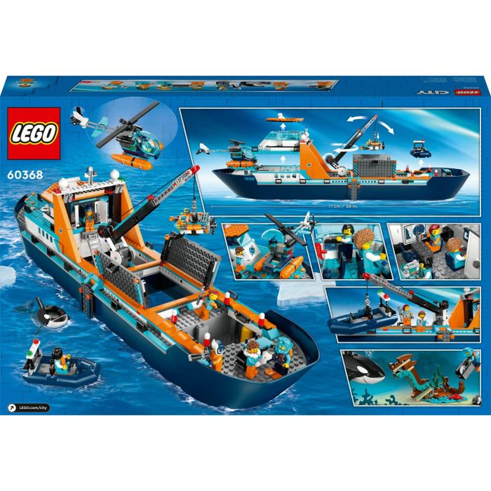 LEGO City 60368 The Arctic Exploration Ship, gran juguete de bote flotante para niños 5 LEGO City 60368 The Arctic Exploration Ship, gran juguete de bote flotante para niños 5