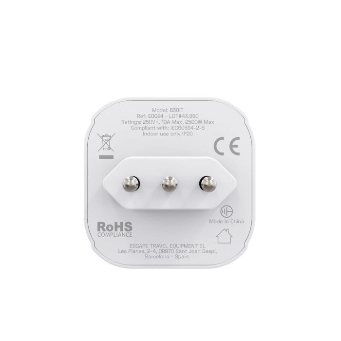 Scape Travel Enchufe Schuko a Italia 5 Scape Travel Enchufe Schuko a Italia 5