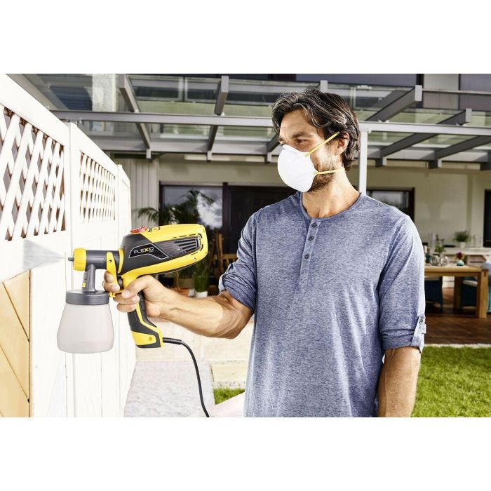 Wagner W590 Pistola de pintura universal de baja presión para paredes y lacas, 630W, 2 frentes Ispray, Tecnología Flexio, Turbina X-Boost 6