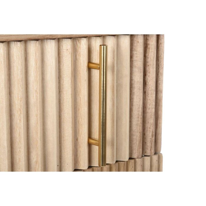 Mesita de Noche DKD Home Decor Dorado Marrón claro Madera de Paulonia Madera MDF 43 x 40 x 70 cm 2 Mesita de Noche DKD Home Decor Dorado Marrón claro Madera de Paulonia Madera MDF 43 x 40 x 70 cm 2