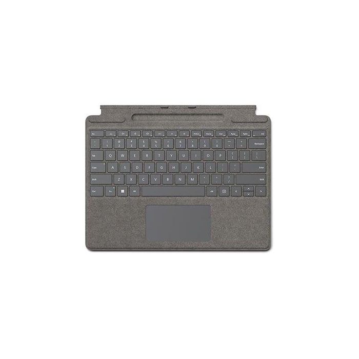 Microsoft Teclado Surface Type Cover Pro 8 Plata con Touchpad Inalámbrico Compatible con Surface Pro 8 y Pro X Microsoft Teclado Surface Type Cover Pro 8 Plata con Touchpad Inalámbrico Compatible con Surface Pro 8 y Pro X