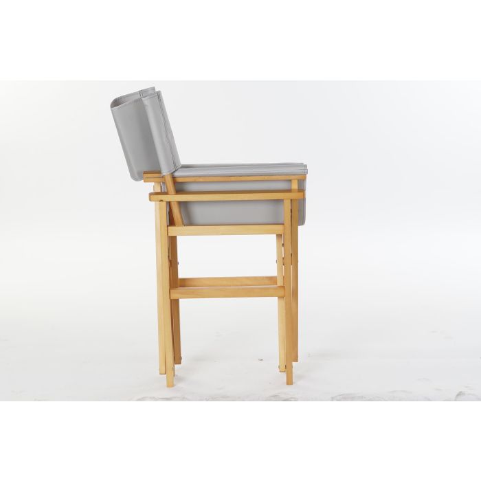 Silla de Jardín DKD Home Decor Gris Natural Pino 56 x 48 x 87 cm (56 x 48 x 87 cm) 7