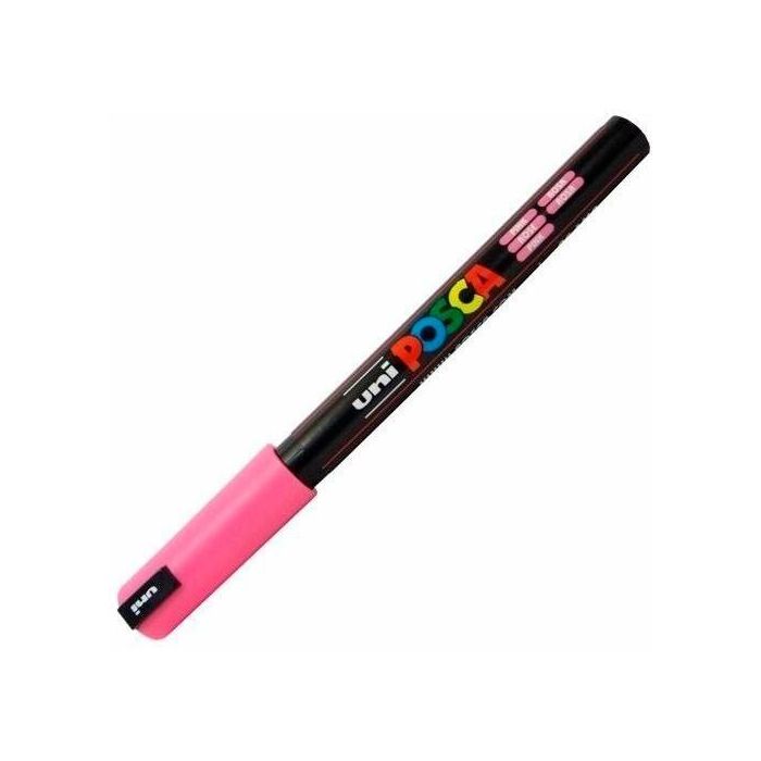 POSCA Marcador PC-1MR Punta Extrafina 0.7 mm No Permanente Color Rosa